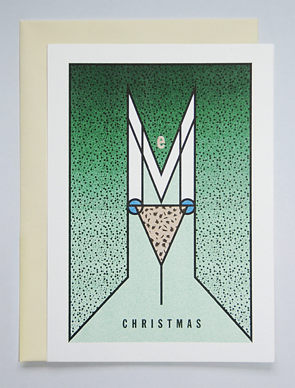 Daniela Wiesemann Weihnachtskarten “MERRY CHRISTMAS”; Risodruck; Set 12 Euro